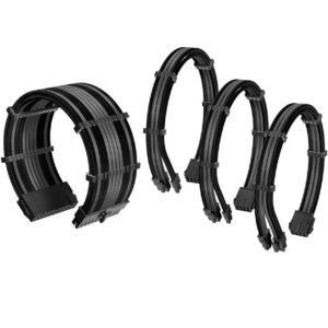 Kit de cables de extensión Antec – Negro-Gris conector Negro