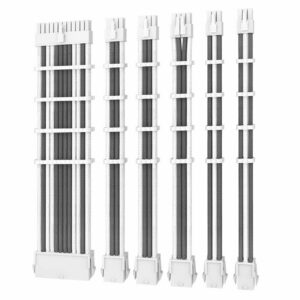 Kit de cables de extensión Antec – BLANCO CON GRIS CONECTOR BLANCO