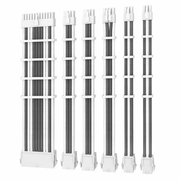 Kit de cables de extensión Antec – BLANCO CON GRIS CONECTOR BLANCO