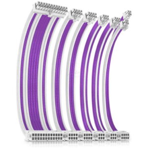 Kit de cables de extensión Antec V2 – Blanco-Morado conector Blanco