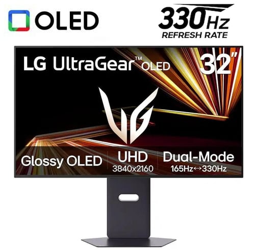 LG UltraGear – 32″ – 4K – 330Hz – OLED – Dual Mode