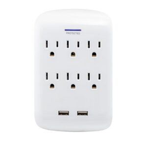 Regleta General Electric USB Charging Surge Tap Ultra Pro – Blanca – 83188