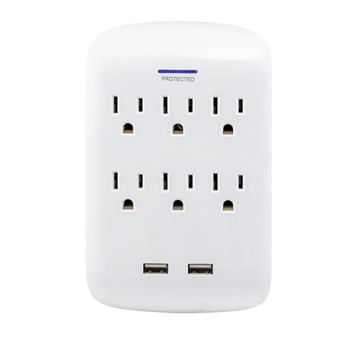 Regleta General Electric USB Charging Surge Tap Ultra Pro – Blanca – 83188