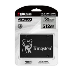 HD INTERNO SOLIDO 512GB KINGSTON KC600 2.5″ SATA III 550MB/S