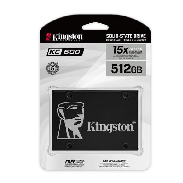 HD INTERNO SOLIDO 512GB KINGSTON KC600 2.5″ SATA III 550MB/S