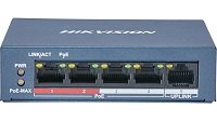 Hikvision Value Series DS-3E0105P-E/M(B) Conmutador sin gestionar 4 x 10/100 (PoE+) + 1 x