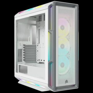 CASE GAMING RGB CORSAIR iCUE 5000T MID TOWER VENTILADORES 3 DE 120MM CON VIDRIO LATERAL CC-9011231-WW BLANCO
