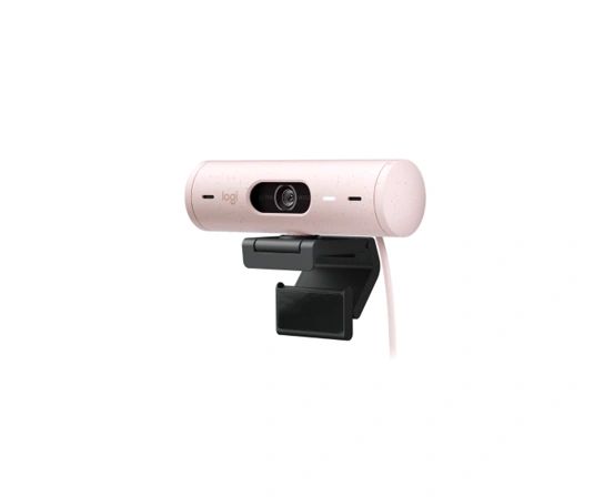 CAMARA WEB LOGITECH BRIO 500 FULL HD ROSADO 960-001418
