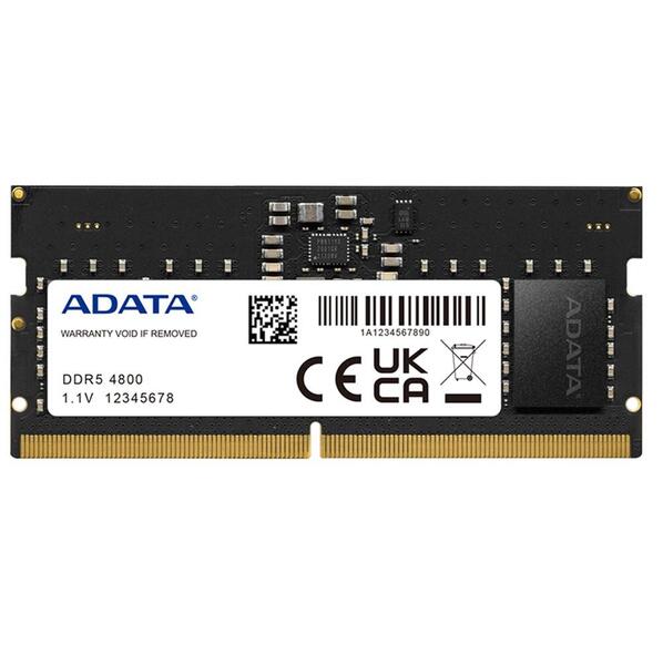 MEMORIA RAM PARA LAPTOP 8GB ADATA AD5S48008G-S DDR5 4800MHZ CL40 1.1V NEGRO