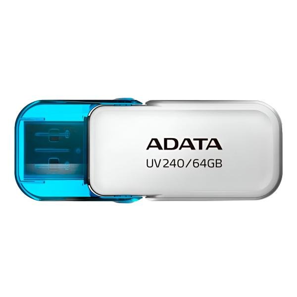 MEMORIA USB 64GB ADATA  AUV240 USB-A 2.0 AUV240-64G-RWH BLANCO / AZUL