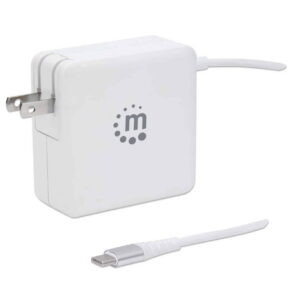 CARGADOR MANHATTAN – USB-C – USB-A – 60W – BLANCO