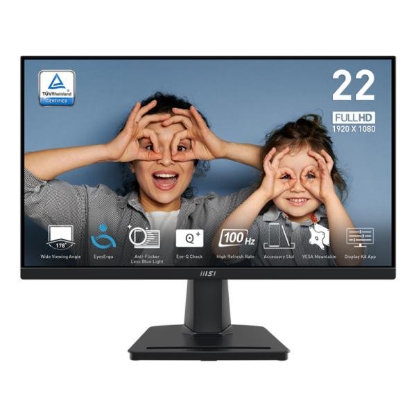 MONITOR MSI PRO MP225V 21.45″ PLANO 1920 X 1080 100 HZ ANTI-