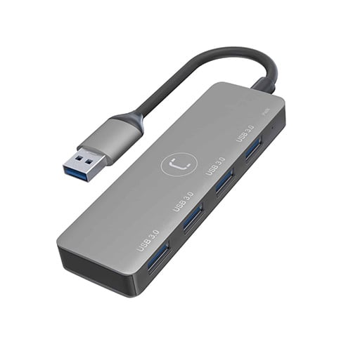 Hub Unno Tekno 4 puertos USB-A a USB-A – HB1011GY