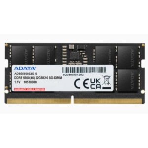 MEMORIA RAM PARA LAPTOP 32GB ADATA AD5S560032G-S DDR5 5600MHZ CL46 1.1V NEGRO