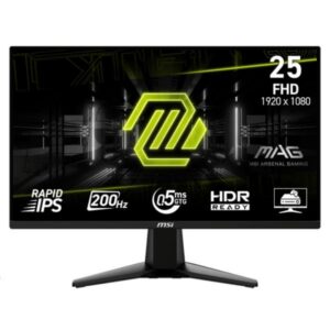 MONITOR MSI MAG 255F E20 24.5″ PLANO 1920 X 1080 200 HZ ANTI