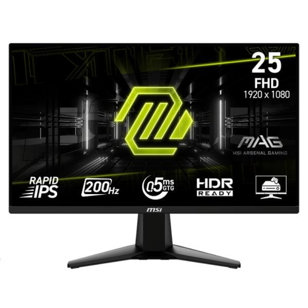 MONITOR MSI MAG 255F E20 24.5″ PLANO 1920 X 1080 200 HZ ANTI
