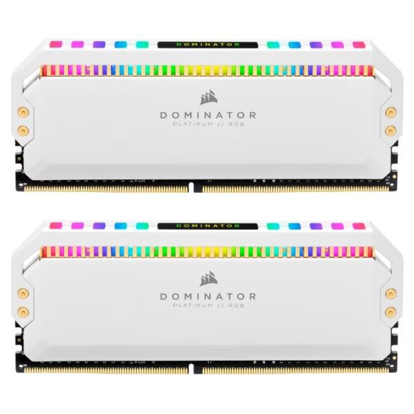 MEMORIA RAM PC 16GB (2×8GB) CORSAIR DOMINATOR PLATINUM RGB DDR4 3600MHz CL18 1.35V RGB CMT16GX4M2C3600C18 NEGRO
