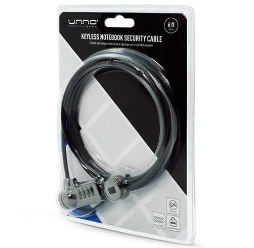 Unno Tekno Candado para Laptop con Combinacion – KL6005BK