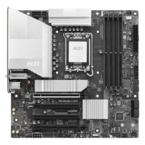 TARJETA MADRE MSI PRO B860M-A WIFI LGA 1851 MICRO-ATX DDR5 911-7E42-002 NEGRO / BLANCO