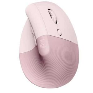 Logitech Lift Vertical Ergonomic Wireless Mouse Rosado
