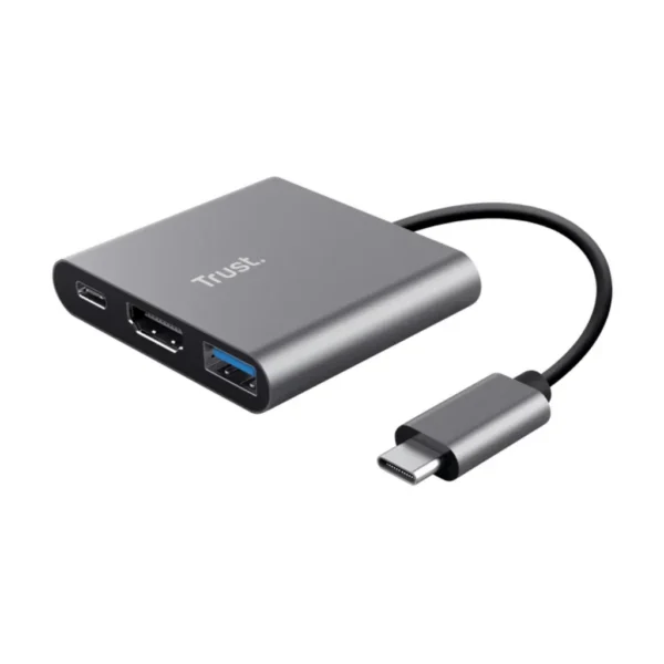 ADAPTADOR TRUST USB-C A HDMI – USB-A – USB-C