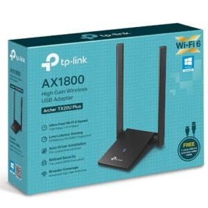 Adaptador USB TP-Link TX20U Plus – WIFI 6 AX1800 – 2 Antenas Alta Ganancia