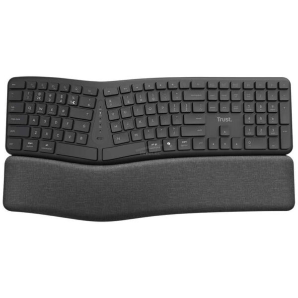 TECLADO ERGONOMICO TRUST KEYRA – INALAMBRICO – ESPAÑOL