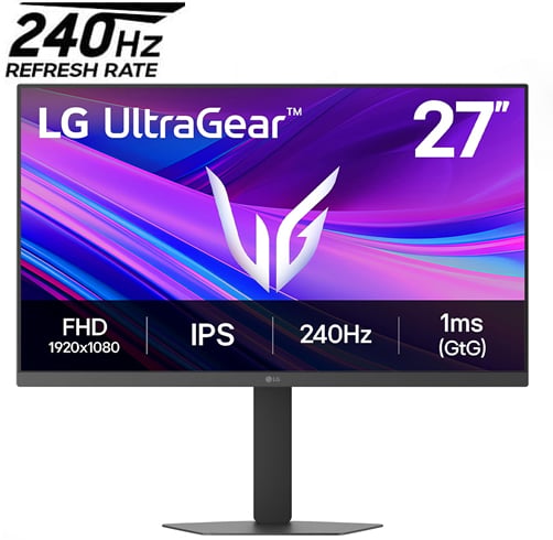 LG UltraGear – 27″ – FHD – 240Hz – IPS
