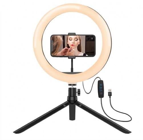 Anillo de Luz Argom Tech 9315 8″ LED – USB – Tripod Stand