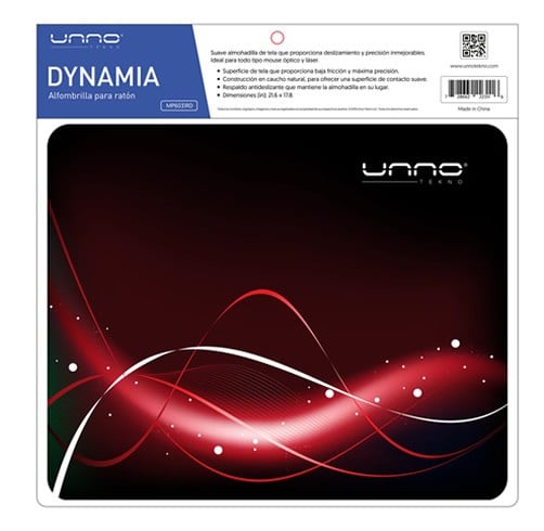 Mousepad Unno Tekno Dynamia Rojo