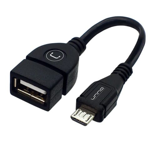 ADAPTADOR UNNO TEKNO MICRO USB OTG AD4201BK NEGRO
