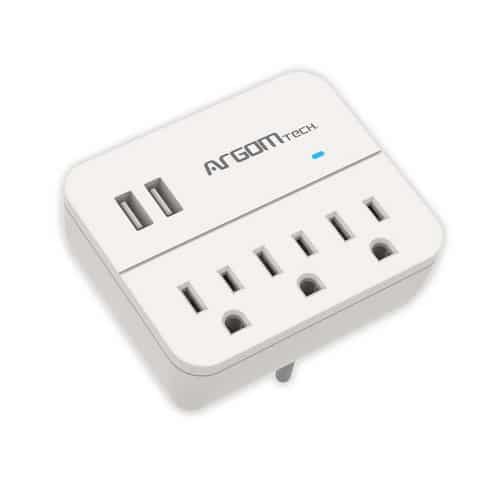 Cargador de pared Argom Tech con proteccion de sobretensiones