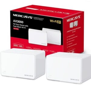 Sistema Wifi Mercusys AX3000 Whole Home Mesh Wi-Fi 6 System Halo H80X – 2 Pack