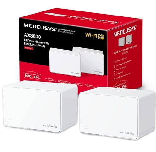 Sistema Wifi Mercusys AX3000 Whole Home Mesh Wi-Fi 6 System Halo H80X – 2 Pack