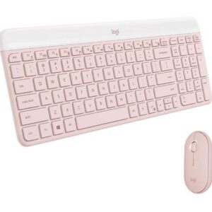 Teclado y Mouse Logitech Slim MK470 – Español – Rosa