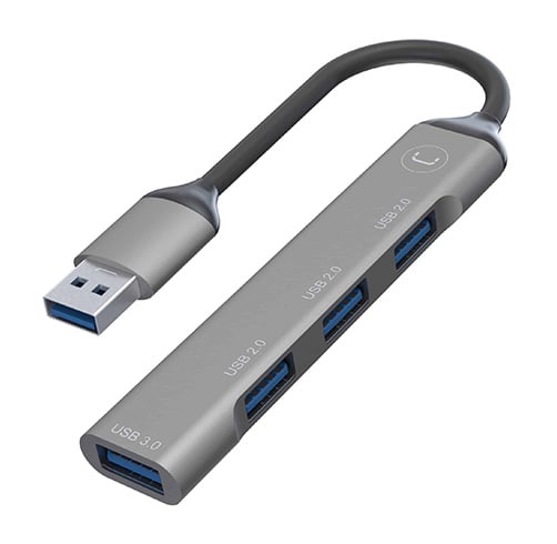 Hub Unno Tekno 4 puertos USB-A a USB-A – HB1008GY