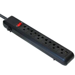 Regleta Argom 6 salidas – Negra