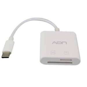 Adaptador AON USB-C a Hembra Micro SD y Tarjeta SD