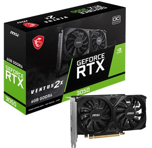 MSI GeForce RTX 3050 Ventus 2X OC 6GB