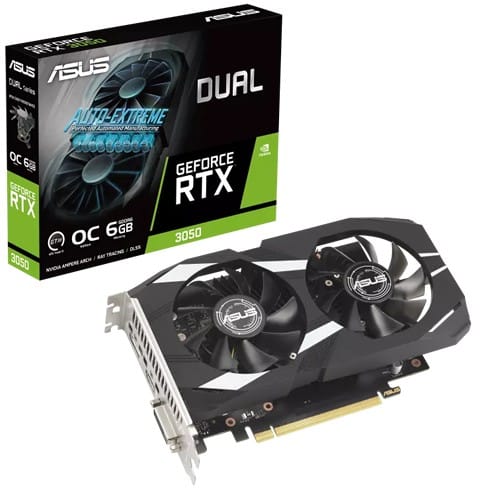 Asus Dual GeForce RTX 3050 OC – 6GB