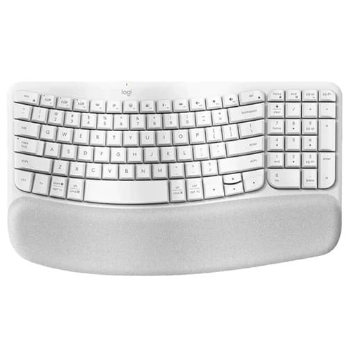 Logitech Wave Keys – Ergo Series – Español – Blanco