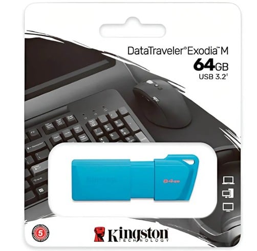 Kingston Datatraveler Exodia – 64GB USB 3.2 – Celeste