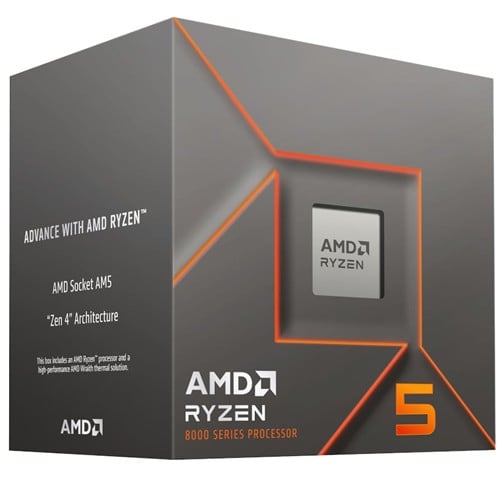 PROCESADOR AMD RYZEN 5 8400F 8VA GEN 4.2 GHZ AM5 100-1000015