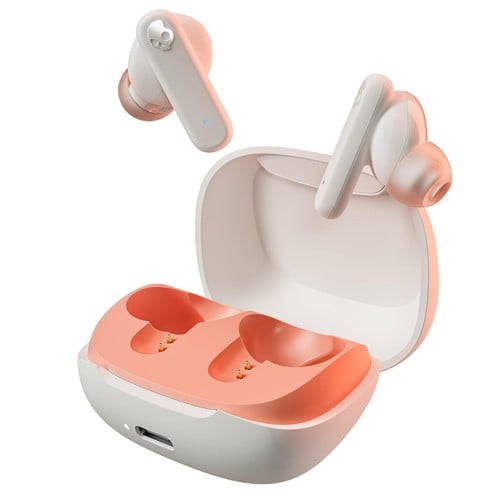 Audifonos Skullcandy –  SMOKIN Buds True Wireless – BONE ORANGE GLOW