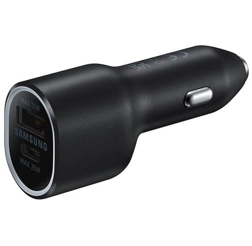 Cargador Samsung 25W & 15W Car Charger Duo – Negro