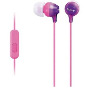 Audifonos con Micrófono Sony – Violeta – MDR-EX15AP
