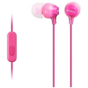 Audifonos con Micrófono Sony – Rosa – MDR-EX15AP
