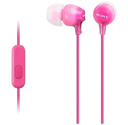 Audifonos con Micrófono Sony – Rosa – MDR-EX15AP
