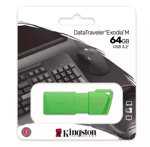 Kingston DataTraveler Exodia – 64GB USB 3.2 – Verde