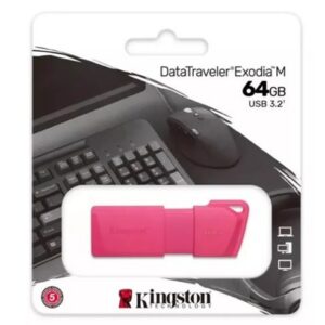 Kingston DataTraveler Exodia – 64GB USB 3.2 – Rosado